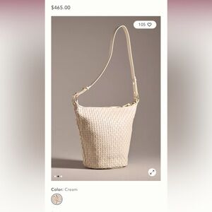 Clare V. Petite Jeanne Bag - Cream - with Gold Chain Strap!